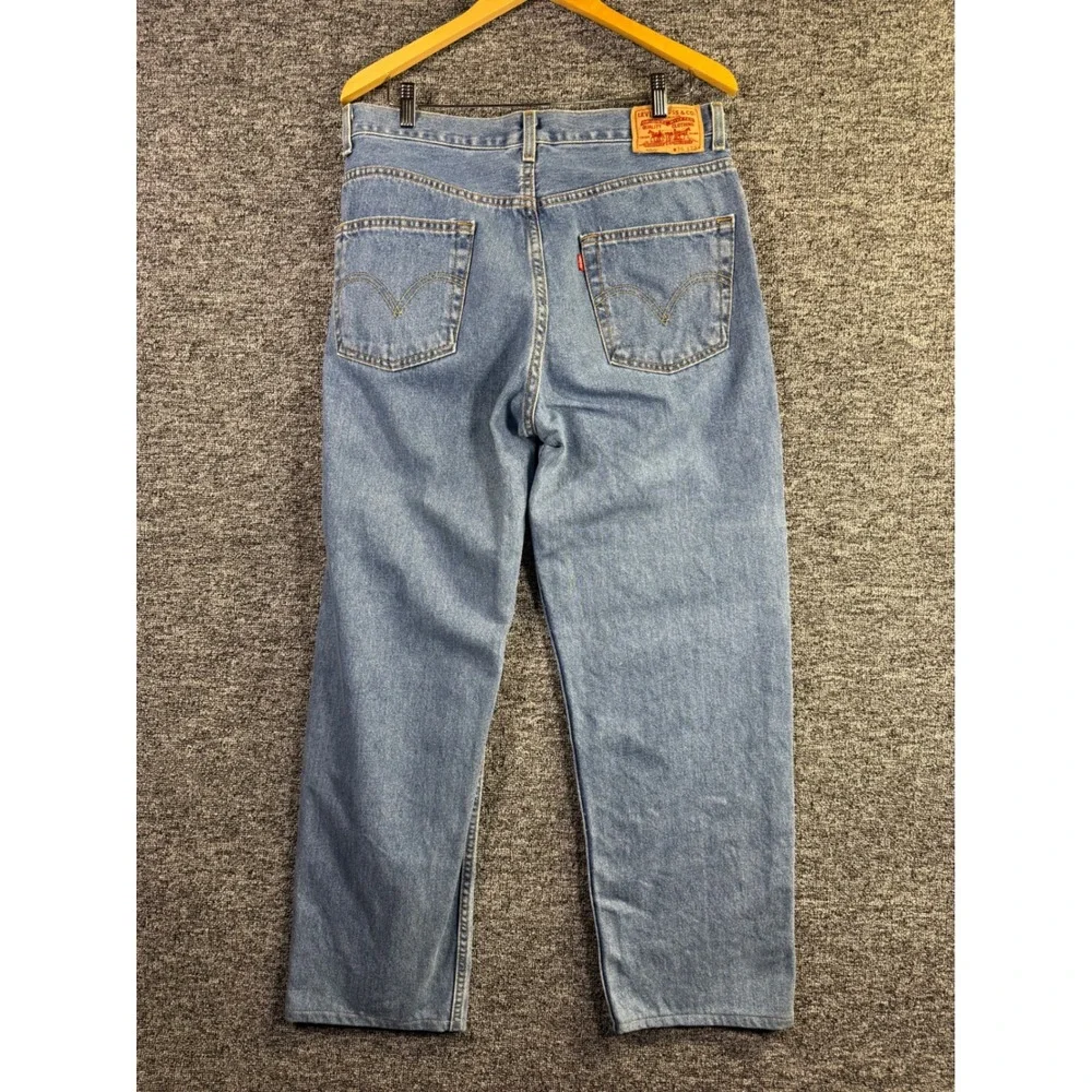 Levis 550 Relaxed Fit Jeans Mens 36x32 Blue Medium Wash Tapered Denim 00550-4891